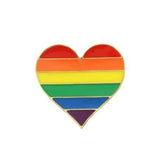 LGBT Pride Heart Enamel Pin